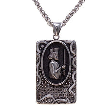 Load image into Gallery viewer, Asoodehdelan Silver Pt Persian Soldier Necklace Chain Iranian Parsi Gift Iran Persia Art (24" Silver Chain)