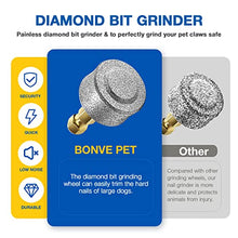 Load image into Gallery viewer, Bonve Pet Dog Nail Grinder, Upgraded Cat Dog Nail Trimmers Super Quiet Dog Nail Clipper with 2 Grinding Wheels, USB Rechargeable Pet Nail Clippers for Small Large Cats Dogs Breed Nails