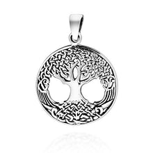 Load image into Gallery viewer, AeraVida Amazing Rare Celtic Tree of Life .925 Sterling Silver Pendant