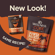 Load image into Gallery viewer, Wellness CORE Pure Rewards Natural Grain Free Jerky Bites Dog Treats, Chicken & Lamb Recipe, 4-Ounce Bag