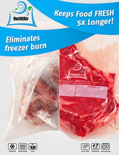 Load image into Gallery viewer, 11" x 25' Rolls (Fits Inside Machine) - 4 Pack (100 feet total) OutOfAir Vacuum Sealer Rolls. Works with FoodSaver Vacuum Sealers. 33% Thicker, BPA Free, Sous Vide, Commercial Grade