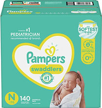 Load image into Gallery viewer, Diapers Newborn/Size 0 (< 10 lb), 140 Count - Pampers Swaddlers Disposable Baby Diapers, Enormous Pack (Packaging May Vary)