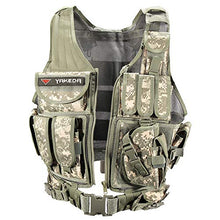 Load image into Gallery viewer, YAKEDA Tactical Vest Outdoor Ultra-Light Breathable Combat Training Vest Adjustable for Adults (ACU Camou)
