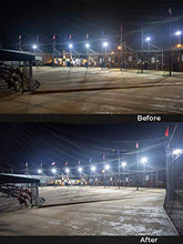 Load image into Gallery viewer, LEDMO 300W LED Parking Lot Lights Adjustable Arm Mount with Photocell 1000-1200W HID/HPS Replacement Waterproof IP65 36000LM 5000K Outdoor Commercial Area Street Lighting