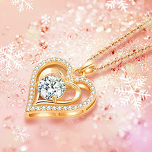 Load image into Gallery viewer, Capirosa Forever Love Heart Birthstone Pendant Necklaces for Women 925 Sterling Silver Rose Gold Fine Jewelry Gifts for Wife Girlfriend Her Mom for Anniversary Birthday