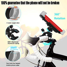 Load image into Gallery viewer, 2020 Super Large Bike Phone Mount,Aluminum Alloy Clamp with 360° Rotation Sport Bicycle Phone Mount/Bike Accessories/Bike Phone Holder for Any Smartphone Android GPS Other Devices Between 4.7 to 7 in