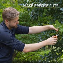 Load image into Gallery viewer, VIVOSUN Garden Hand Pruner Shear with Curved Blade and 8 Inch Bypass Pruning Shear, Orange