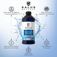 Load image into Gallery viewer, Salus Defense Structured Silver Liquid — Daily Immune Support Supplement with Advanced Structured Silver Technology — All Natural and Safe for All Ages with No Additives — 16 Ounce Bottle (2 Pack)