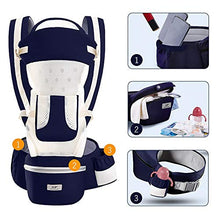 Load image into Gallery viewer, Baby Carrier with Hip Seat for Newborn to Toddler, 3 in 1 Ergonomic Soft Backpack Carry All Positions Front and Back, Up to 55lbs