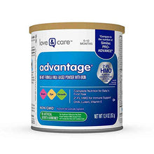 Load image into Gallery viewer, Love & Care Advantage Non-GMO* Infant Formula Milk-Based Powder with Iron, 12.4 Ounce (Pack of 6)