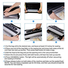 Load image into Gallery viewer, KOIOS Enhanced +80% Strength Vacuum Sealer, Roll Storage & One-shoot Cutter Bar, 16L/Min Automatic Vacuum Sealing for Food Preservation for Sous Vide Cooking Roll of Vacuum Bags