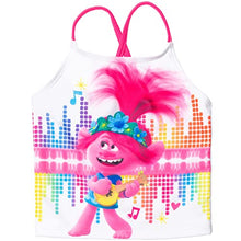 Load image into Gallery viewer, Toddler Girl Trolls 5 Piece Mix and Match One Piece Tankini Rash Guard Rashguard Swim Shirt Swimsuit Set 2T
