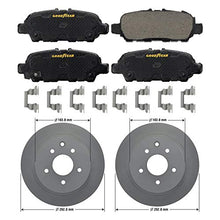 Load image into Gallery viewer, Goodyear Brakes GYD905 Premium Ceramic Automotive Rear Disc Brake Pads Set and 212320GY Truck and SUV Premium AntiOx Coated Rear Brake Rotor (2 Pack)