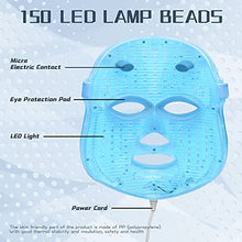 Load image into Gallery viewer, LED Light Therapy Mask - 7 Color LED Face Mask Light Therapy Facial Treatment - Blue & Red Light Therapy Mask for Acne Fine Lines Wrinkles & Rosacea