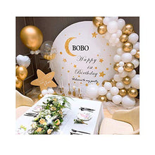 Load image into Gallery viewer, 50 Pieces Gold, White and Gold Confetti Balloons | PREFILLED 14 Inch Latex, Metallic, Confetti Balloons for Party, Decorations, Wedding & Bridal (with Ribbon)