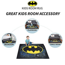 Load image into Gallery viewer, Franco Kids Room Non Slip Area Rug, 69 in x 52 in, Batman