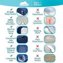 Load image into Gallery viewer, 6 Piece Extra Deep Pocket Sheets Microfiber Sheets Bed Sheets Bedding Sets Queen Size, Navy Blue