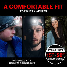 Load image into Gallery viewer, GearLight LED Head Lamp - Pack of 2 Outdoor Flashlight Headlamps w/ Adjustable Headband for Adults and Kids - Hiking & Camping Gear Essentials - S500