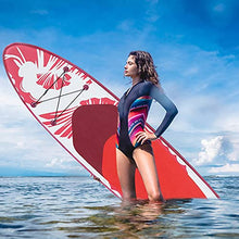 Load image into Gallery viewer, YWH Pink SUP Inflatable Paddle Board - 10.6' Lightweight Stand Up Paddleboard for Youth Adult Beginner Kids Paddleboards with Accessories Backpack, Non-Slip Deck & Hippocampus Pattern,Red