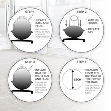 Load image into Gallery viewer, Gaiam Ultimate Balance Ball Chair - Premium Exercise Stability Yoga Ball Ergonomic Chair for Home and Office Desk with Reinforced Base, Air Pump, Exercise Guide and Satisfaction Guarantee
