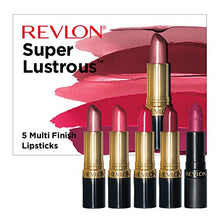 Load image into Gallery viewer, REVLON Super Lustrous Lipstick, 5 Piece Multi-finish Lipcolor Gift Set, in Cream Pearl & Matte, Pack of 5