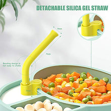 Load image into Gallery viewer, SHARE&CARE BPA Free Baby Silicone Straw Set (6 Pack) with a Cleaning Brush for Baby Self-Feeding Training (Multicolor)