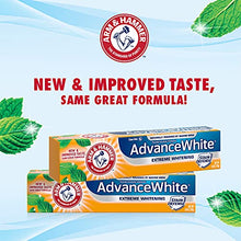 Load image into Gallery viewer, ARM & HAMMER Advanced White Extreme Whitening Toothpaste, TWIN PACK (Contains Two 6oz Tubes) -Clean Mint- Fluoride Toothpaste