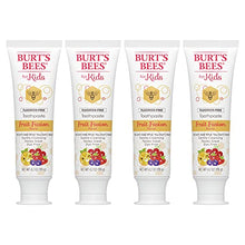 Load image into Gallery viewer, Burt's Bees Kids Toothpaste, Fluoride Free, Fusion, 4.2 Oz, Fruit Pack of 4