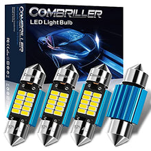 Load image into Gallery viewer, Combriller DE3175 Led Bulb DE3021 DE3022 Led Festoon Bulb 31MM Led Bulb 6500K White Super Bright, Canbus Error Free Festoon Led Bulb For Interior Dome Light, Map Light, License Plate Lights, Pack Of 4
