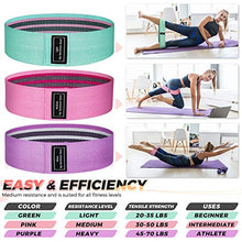Load image into Gallery viewer, Renoj Booty Bands, Exercise Bands for Legs and Butt, Resistance Bands Set【3 Levels】