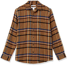 Load image into Gallery viewer, Amazon Essentials Men's Regular-Fit Long-Sleeve Flannel Shirt, Multicolor, Plaid, X-Large
