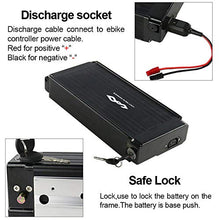 Load image into Gallery viewer, UnitPackPower 48V 1000W Ebike Battery,Lithium ion Bicycle Batteryelectric with Charger, Battery Level Light and Safe Lock, Waterproof Shell (48V15AH 1000W(no Rack))