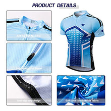 Load image into Gallery viewer, FEIXIANG Men’s Cycling Jersey, Short Sleeve Riding Bike Top Shirts Zipper Cool Dry Biking Clothing with 3 Rear Pockets