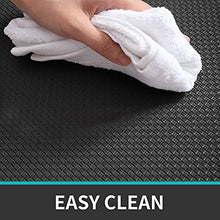 Load image into Gallery viewer, DEXI Kitchen Rugs and Mats Cushioned Anti Fatigue Comfort Mat, 2/5Inch Non Slip Standing Rug Set 17"x29"+17"x29" Black