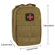 Load image into Gallery viewer, ArcEnCiel Tactical MOLLE EMT Medical First Aid IFAK Blowout Utility Pouch (Brown)