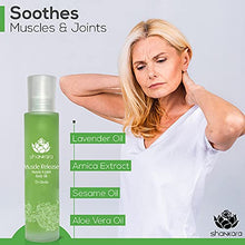 Load image into Gallery viewer, Muscle Release Body Massage Oil for Sensual Massage Therapy - Muscle Release Pain Relief Essential Face Oils - Includes Arnica, Boswellia & Sweet Birch (100 ml)