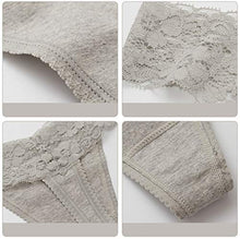 Load image into Gallery viewer, Underwear Women, T Back Low Waist See Through Panties Cotton Seamless Lace Thongs for Women