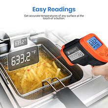 Load image into Gallery viewer, Etekcity Infrared Thermometer Upgrade 774 (Not for Human) Temperature Gun Non-Contact Digital Lasergrip -58℉~ 716℉ (-50℃ ~ 380℃)with Adjustable Emissivity & Max Measure, Orange and Black