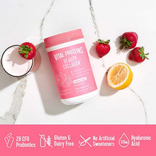 Load image into Gallery viewer, Vital Proteins Beauty Collagen Peptides Powder Supplement for Women, 120mg of Hyaluronic Acid - 15g of Collagen Per Serving - Enhance Skin Elasticity and Hydration - Strawberry Lemon - 9.6oz Canister