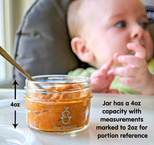 Load image into Gallery viewer, Sage Spoonfuls Big Batch Baby Food Storage Containers, Set of 12 4-Oz Jars, Dishwasher-Safe Free of BPA, Phthalate, Lead and PVC, Glass, 4 Oz glass, Big Batch