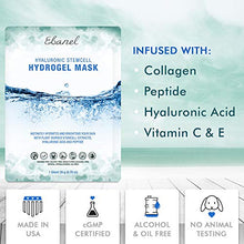 Load image into Gallery viewer, Ebanel 10-Pack Hydrogel Collagen Mask for Face, Instant Brightening Hydrating Face Mask Sheet Mask for Firming, Lifting Anti Aging Anti Wrinkle with Hyaluronic Acid, Peptide, Aloe Vera, Vitamin C & E