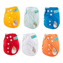 Load image into Gallery viewer, ALVABABY Newborn Cloth Diapers Pocket for Less Than 12pounds Cloth Diaper 6pcs with 12 Inserts 6SVB03