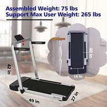 Load image into Gallery viewer, ANCHEER Folding Treadmill for Home Workout, 2.25HP Electric Walking Under Desk Treadmill with APP Control, Portable Exercise Walking Jogging Running Machine