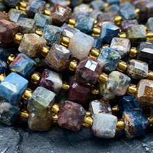 Load image into Gallery viewer, ABCGEMS Namibian Pietersite Beads (A Revolutionary Cutting Technique Brings a More Dynamic Look to a Traditional Cube) Diamond-Cut 3D Magical-Cube Tiny 6mm