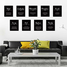 Load image into Gallery viewer, 9 Pieces Inspirational Phrases Wall Art Prints Motivational Sayings Quote Posters Positive Prints Decorations for Teens Adults Living Room Office Classroom College Decoration, Unframed, 8 x 10 Inch