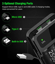 Load image into Gallery viewer, Controller Battery Pack for Xbox One/Xbox Series X|S, BEBONCOOL 2x2550 mAh Rechargeable Battery Pack for Xbox Series X|S/Xbox One/Xbox One S/Xbox One X/Xbox One Elite Controller-Green