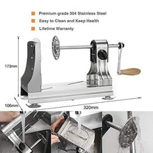 Load image into Gallery viewer, WellToBe 6-Blade Vegetable Spiralizer Spiral Slicer Veggie Pasta Spaghetti Maker for Healthy Low Carb/Paleo/Gluten - 304 Food Stainless Steel Body