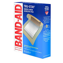 Load image into Gallery viewer, BAND-AID Adhesive Pads Comfort-Flex Large 10 Each (Pack of 2)