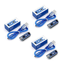 Load image into Gallery viewer, Nano V3.0, Nano Board ATmega328P 5V 16M Micro-Controller Board Compatible with Arduino IDE (Nano x 3 with USB Cable)