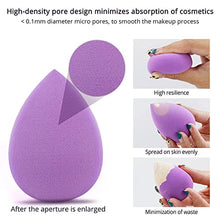 Load image into Gallery viewer, BEAKEY 5 Pcs Makeup Sponge Set, Foundation Blending Beauty Sponge, Flawless for Liquid, Cream, and Powder, Multi-colored Makeup Sponges